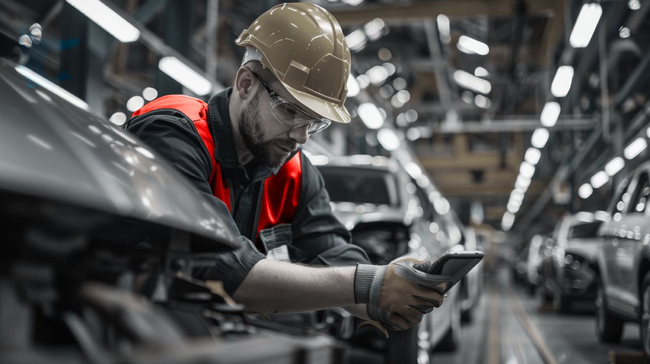 Jaguar Land Rover worker.